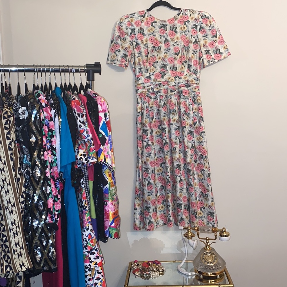 Vintage Patty O’Neil Floral Dress💕💚